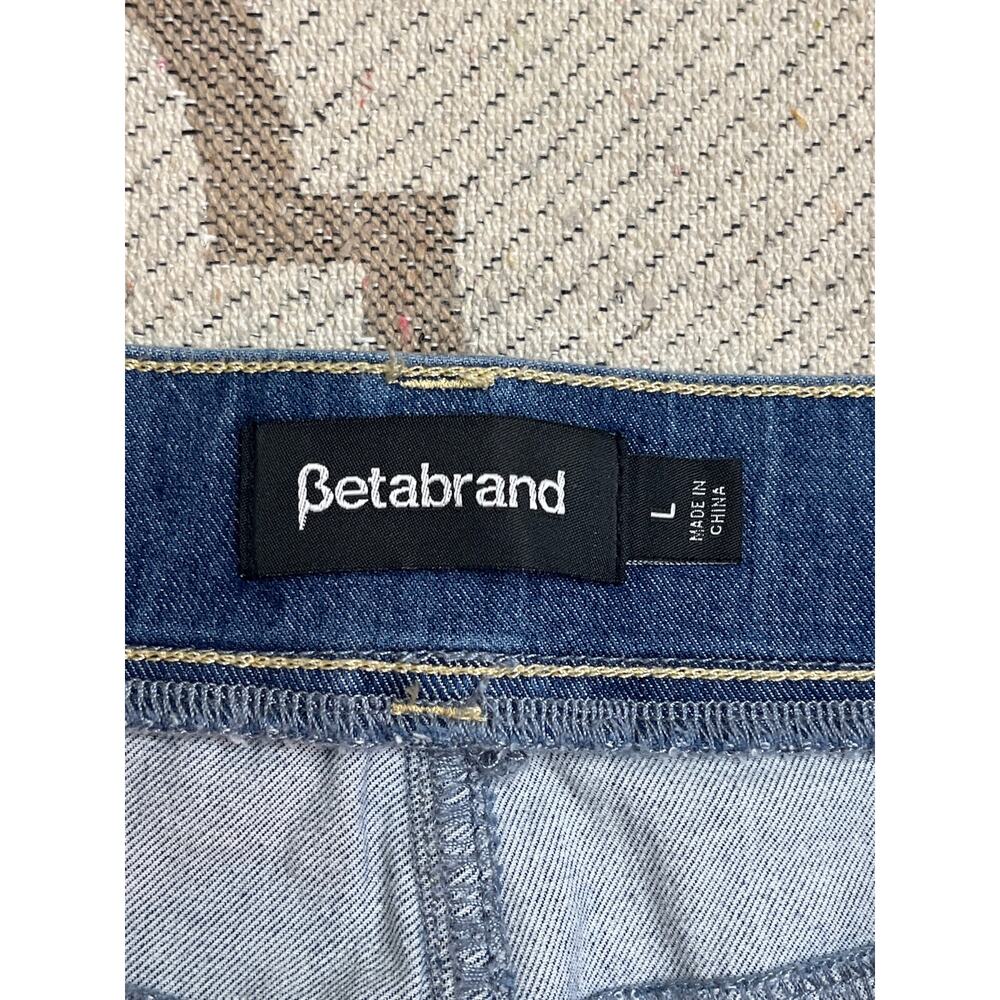 Betabrand 4-Pocket Bootcut Yoga Denim Jeans Pull-On Stretch Blue, Size Large - Picture 11 of 13